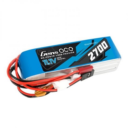 Gens Ace Batteria Lipo TX 3S 2700 mAh Futaba